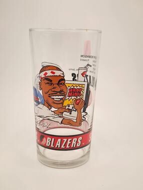 Vintage '93-94’ Promo Glass Cliff Robinson Portland Trail Blazers Dairy Queen